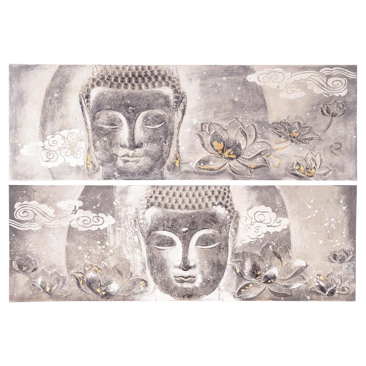 Toile peinture Bouddha avec cadre 60x90cm - Déco, mobilier pour les  professionnels - Decoration Brands