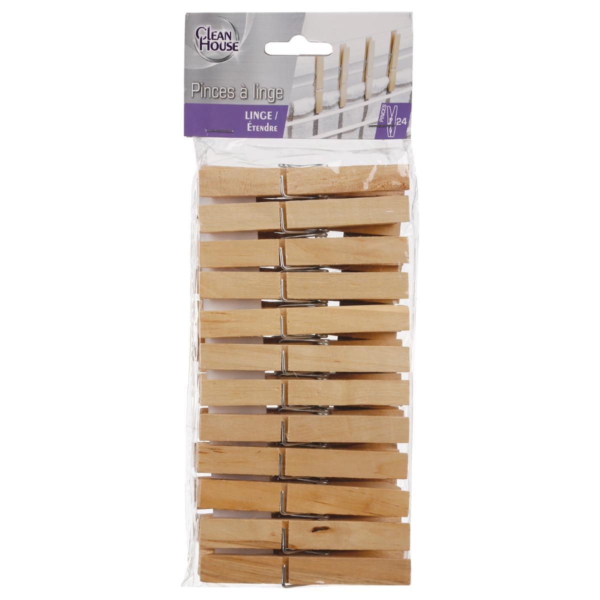 Wooden Clothespins 24 units