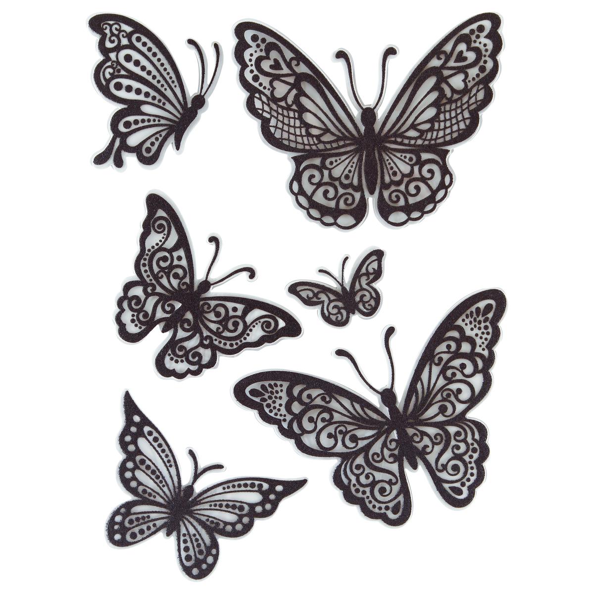 Sticker en relief Papillon 30x40cm - Papillons blanc - Déco, mobilier  pour les professionnels - Decoration Brands