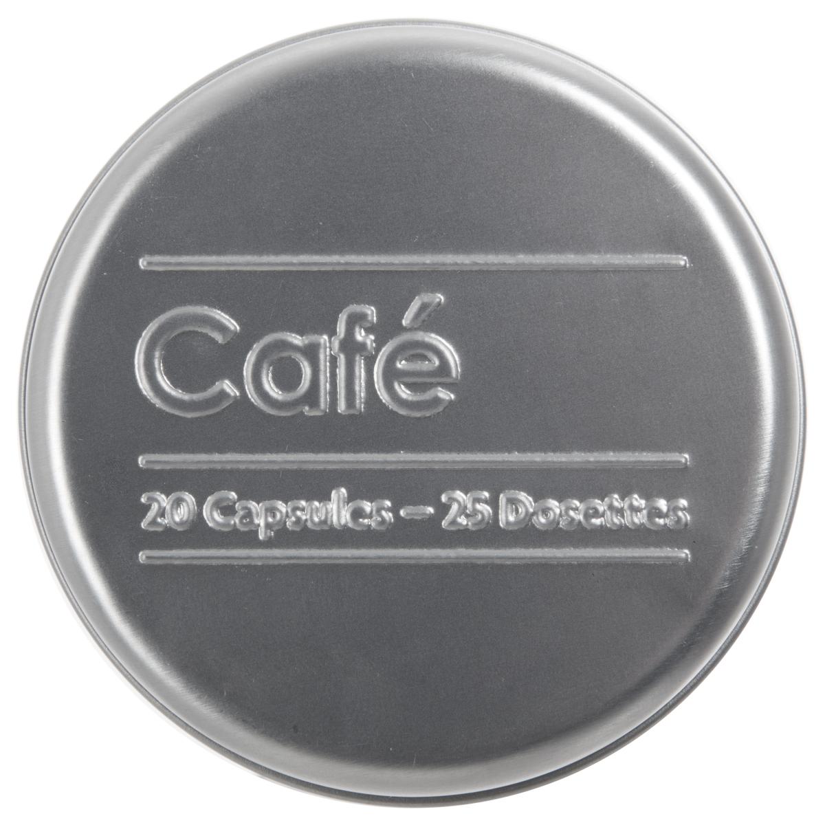 Boite à café 20-36 capsules en métal Déco, mobilier pour les