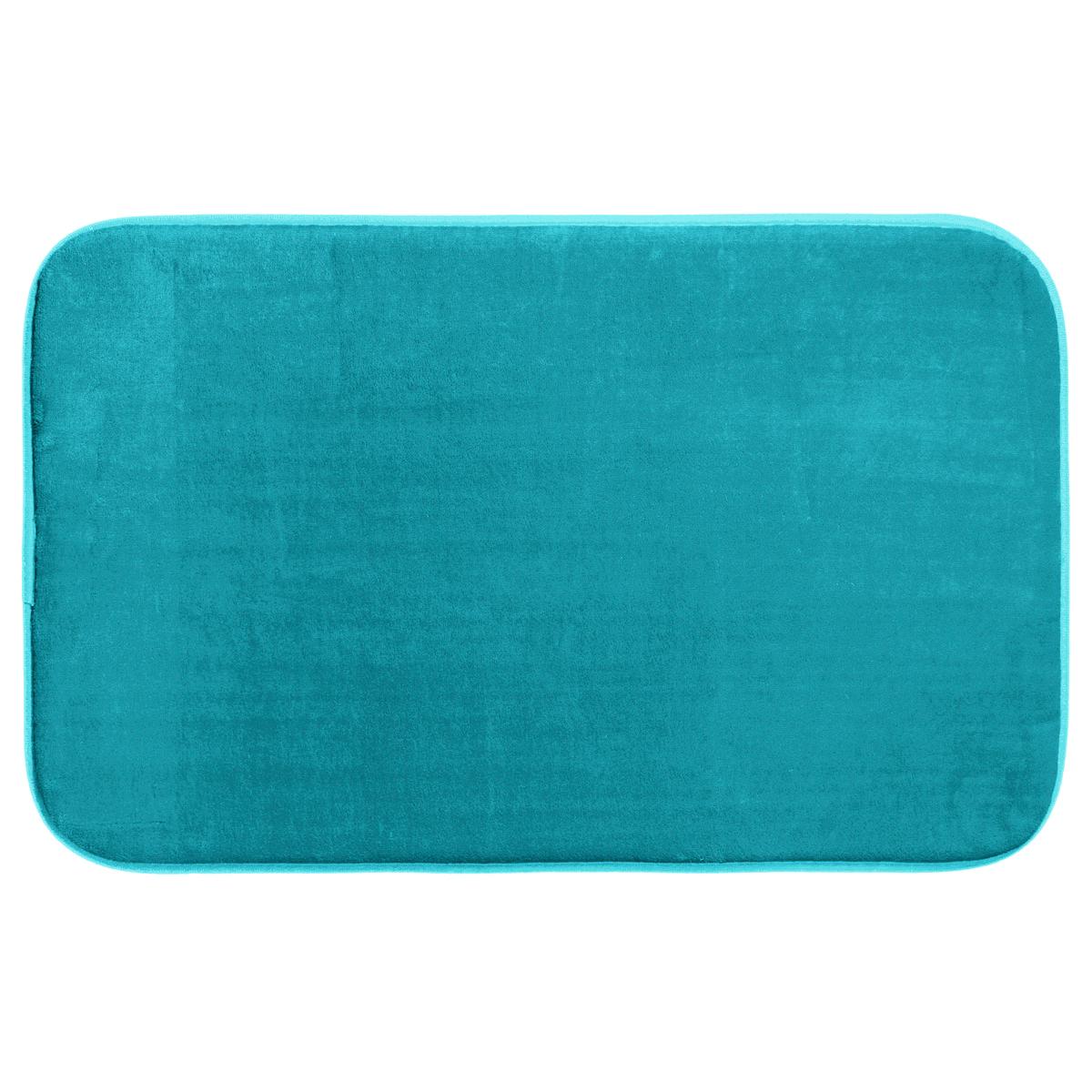 Turquoise Slab Memory Foam Bath Mat