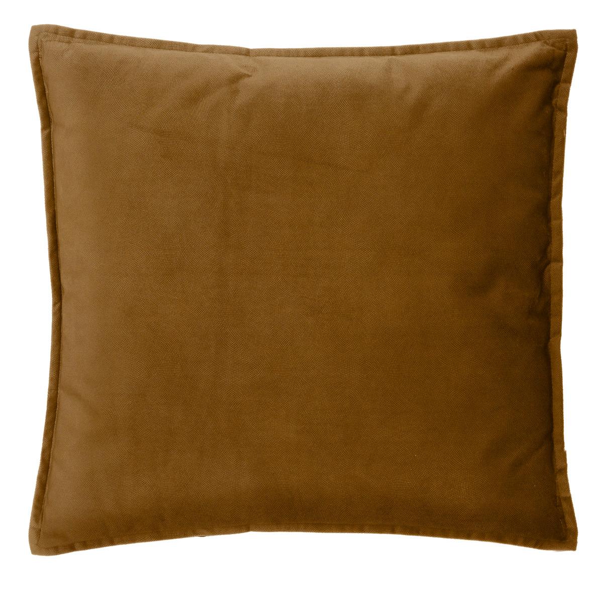 LILOU" cushion cotton mordoré 45x45cm