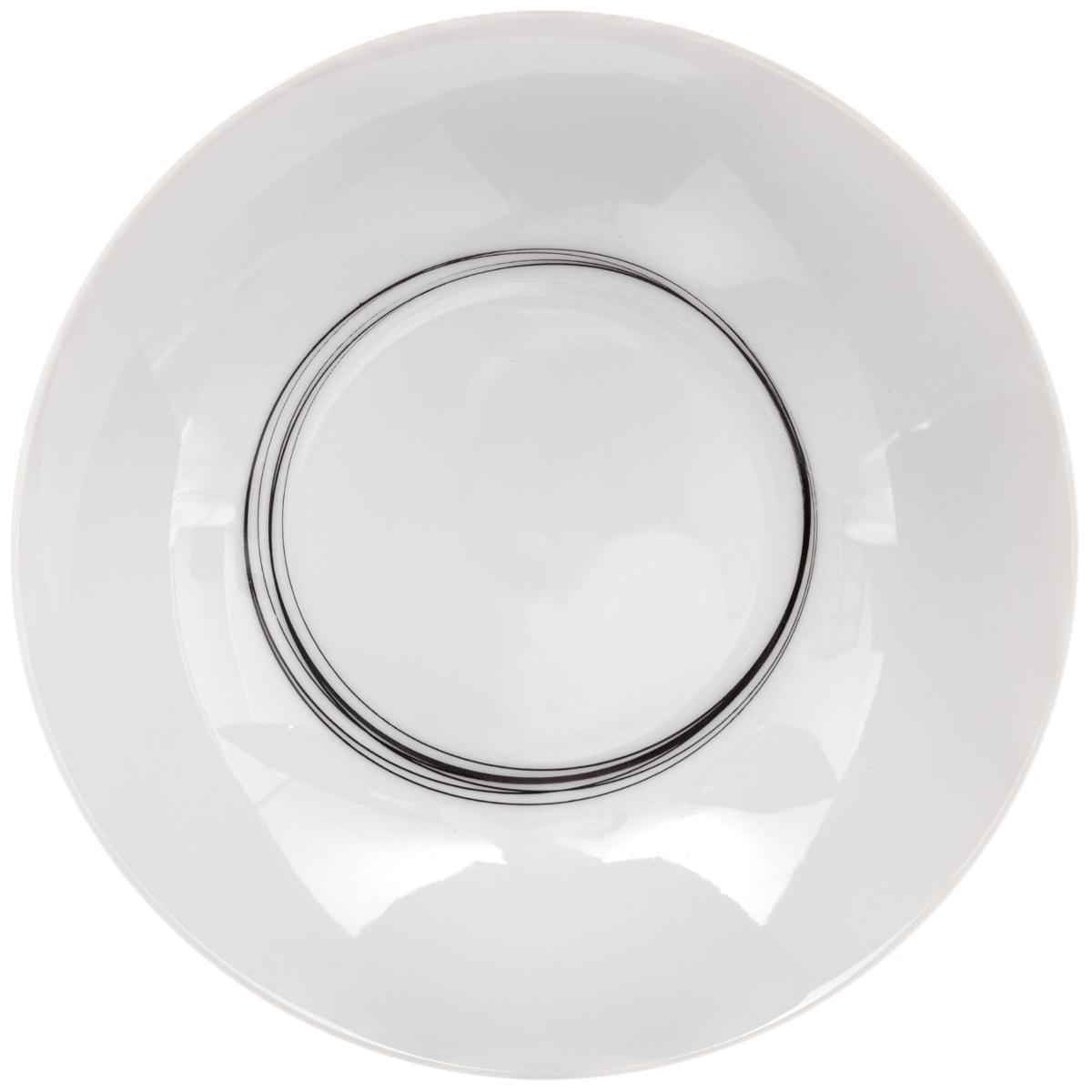 Assiette creuse "Soft Grey" D20cm en porcelaine