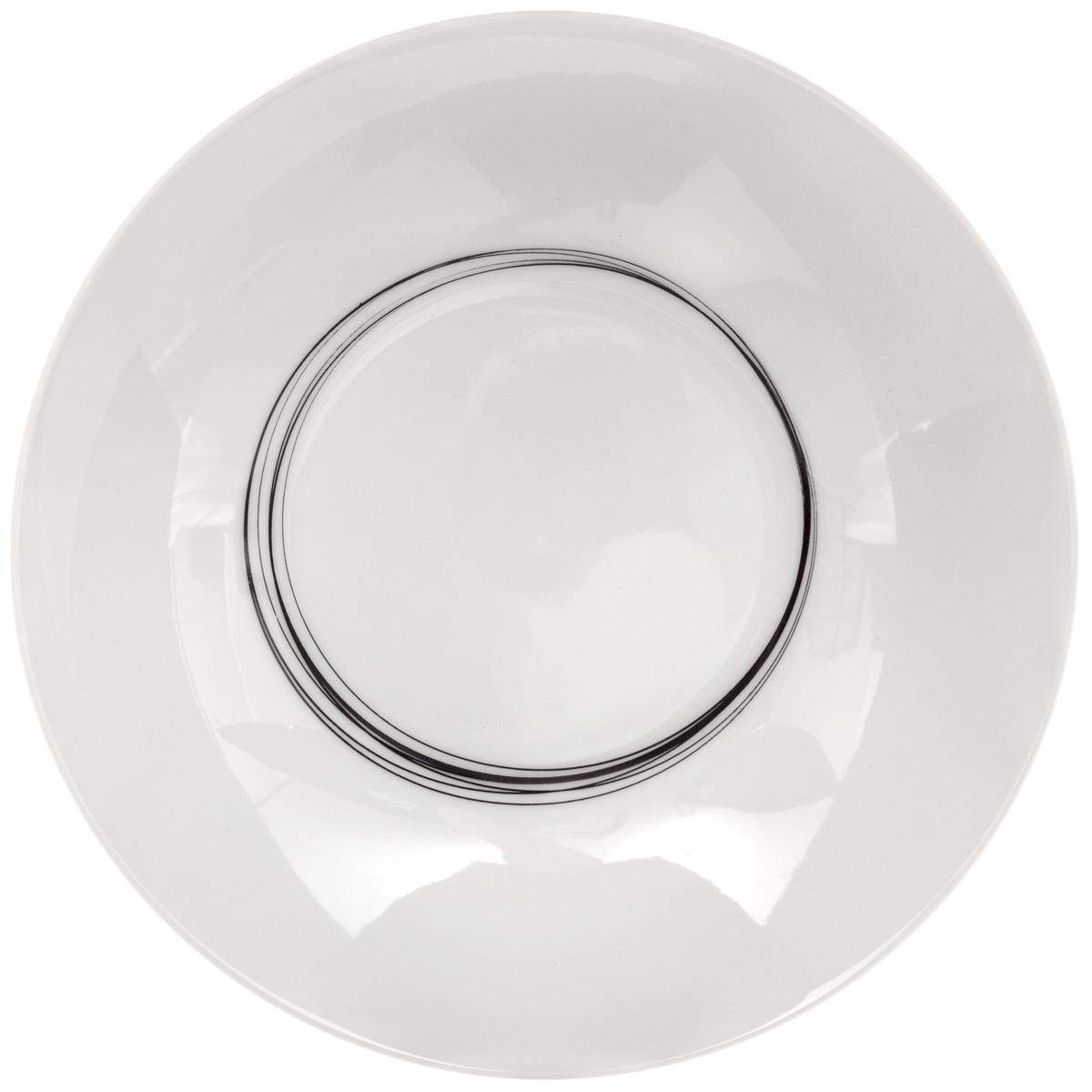 Assiette creuse "Soft Grey" D20cm en porcelaine