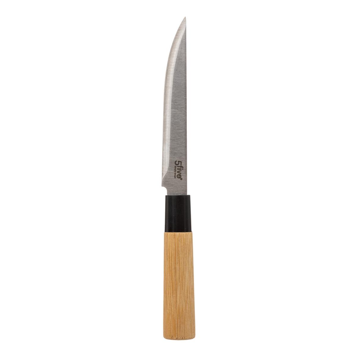 Bloc Couteaux & Ustensiles Blackbamboo 35cm Naturel pas cher