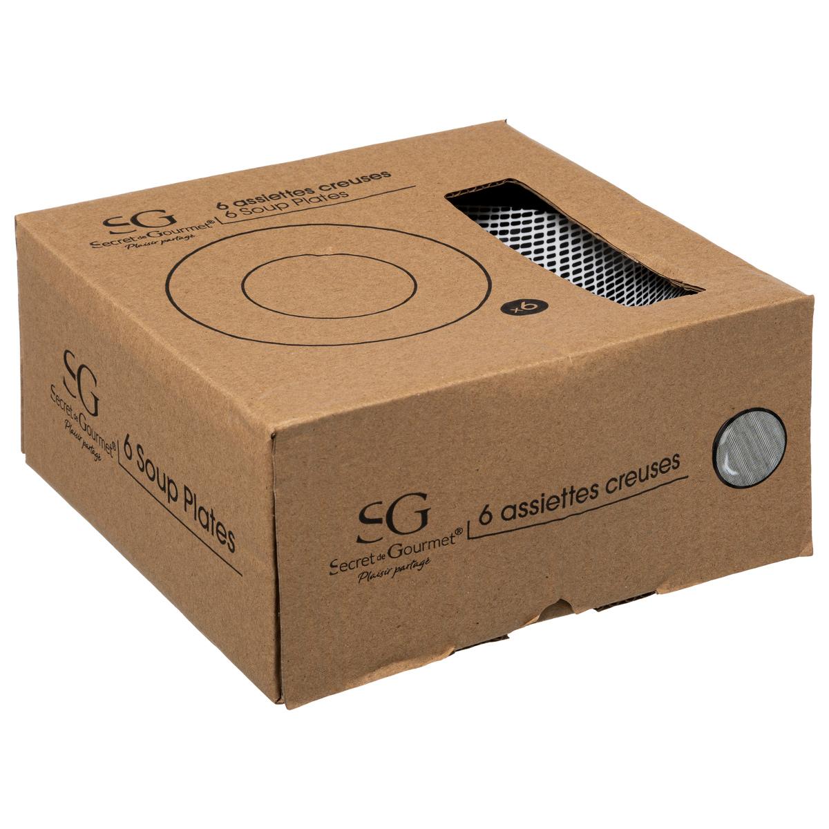 Assiette creuse "Bohemia" D20cm en porcelaine