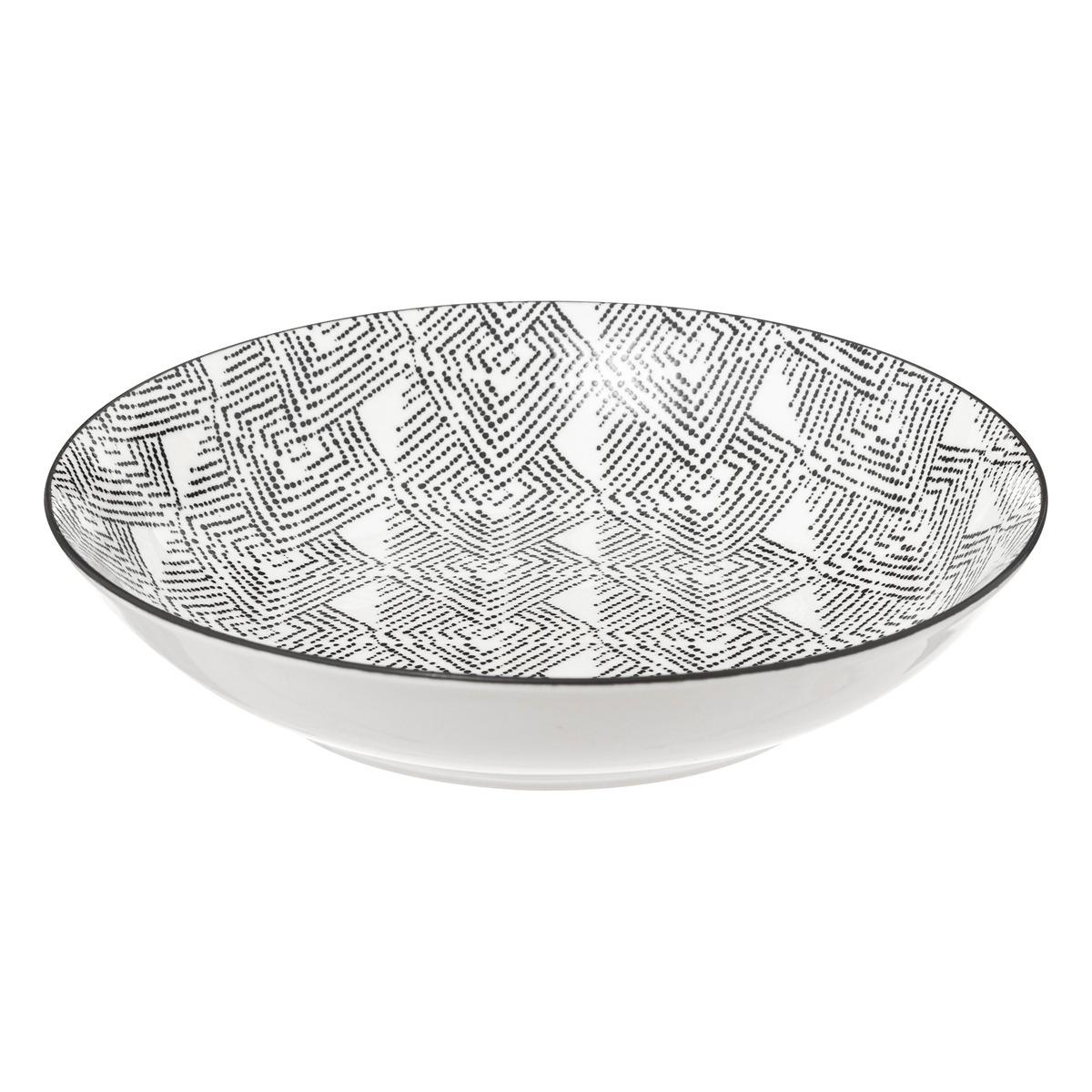 Lot de 6 assiettes creuses "Bohemia" etnic D20cm