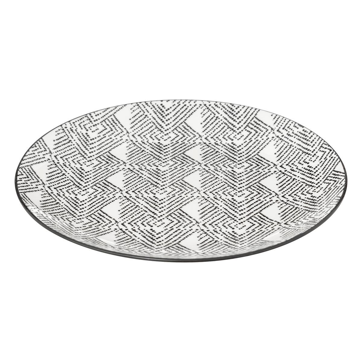 Set of 6 "Bohemia" etnic dessert plates D19cm
