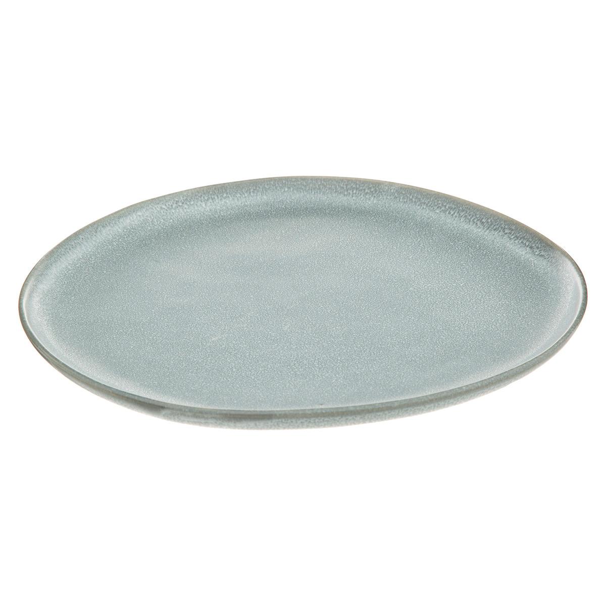 Assiette plate "Spring Water" D27cm gris