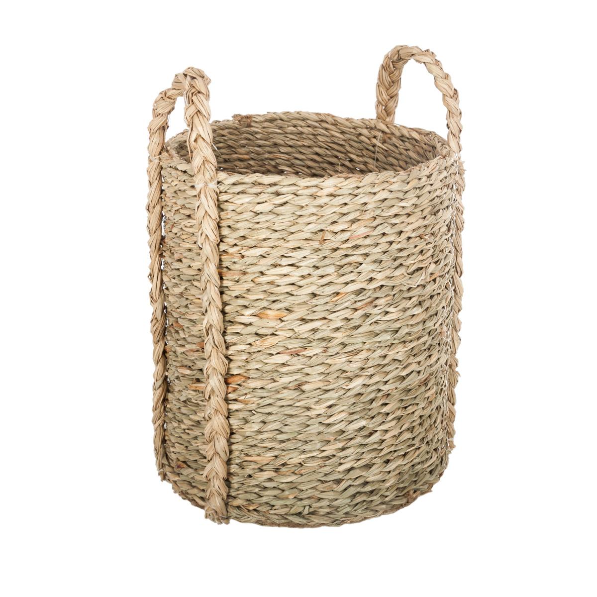 Set de 3 paniers ronds seagrass