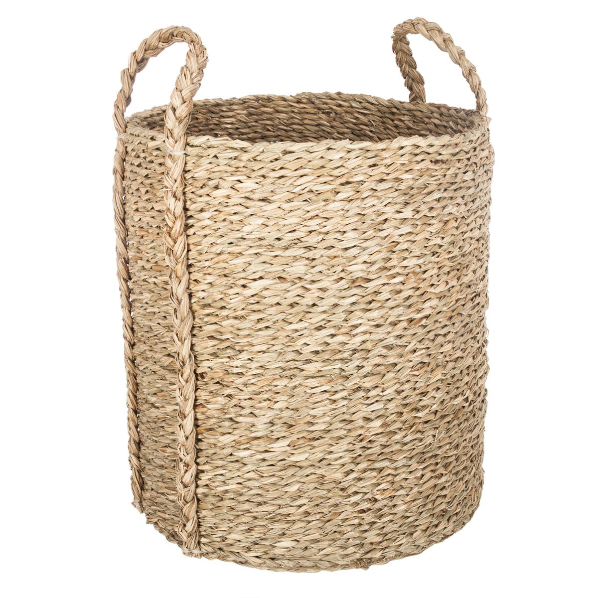 Set de 3 paniers ronds seagrass