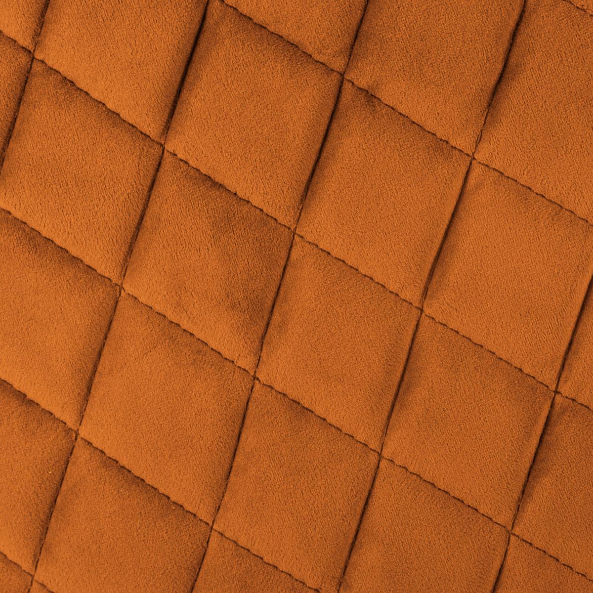 Fauteuil "Marlo" velours ambre