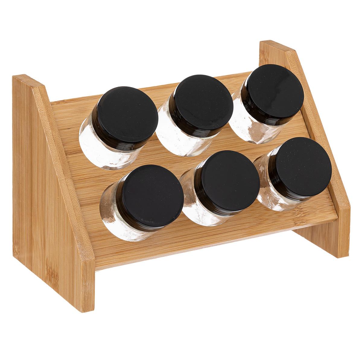Set of 6 spice jars with stand - Deco, Furniture for Professionals -  Decoration Brands