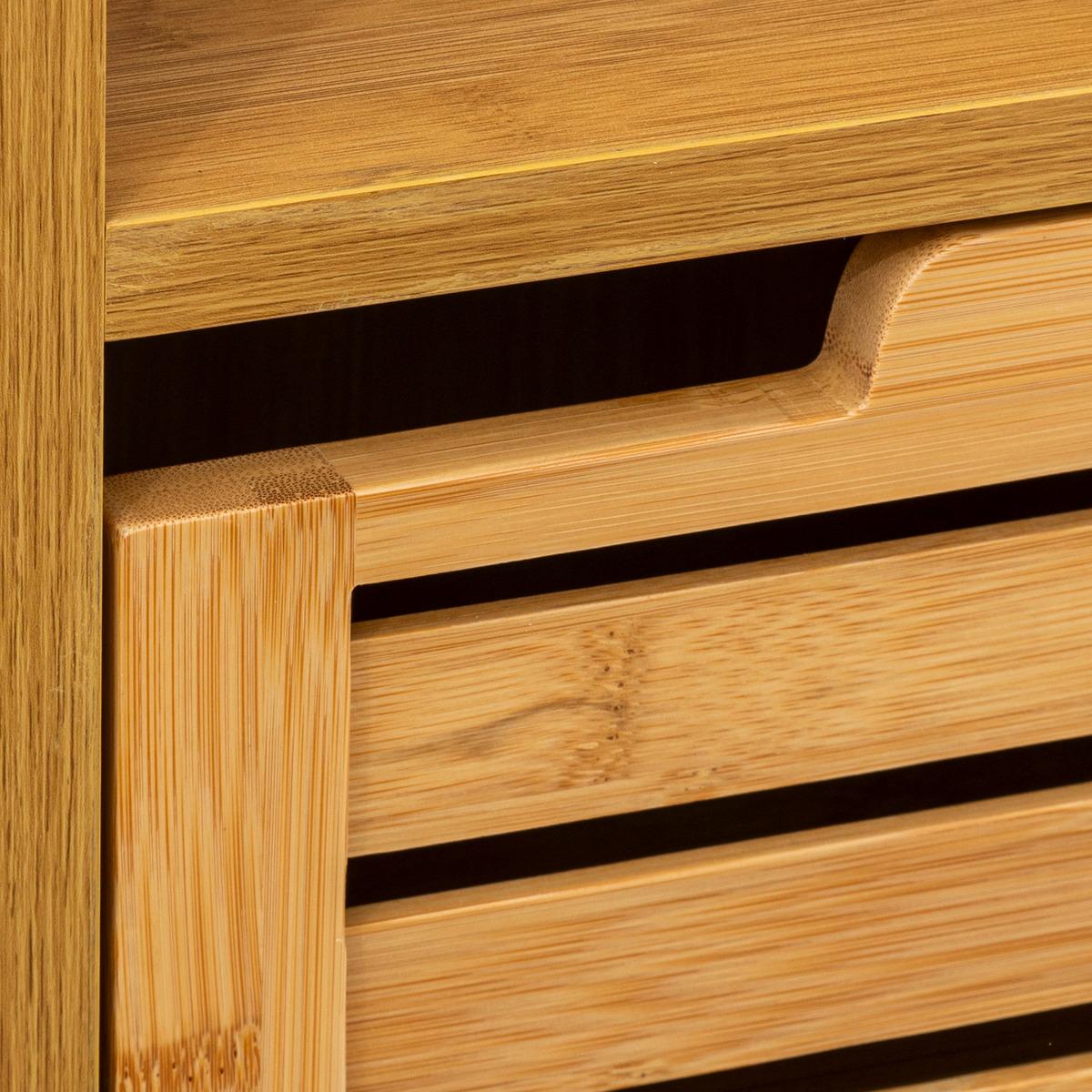 Meuble à poser bas "Sicela" H78,5cm en bambou