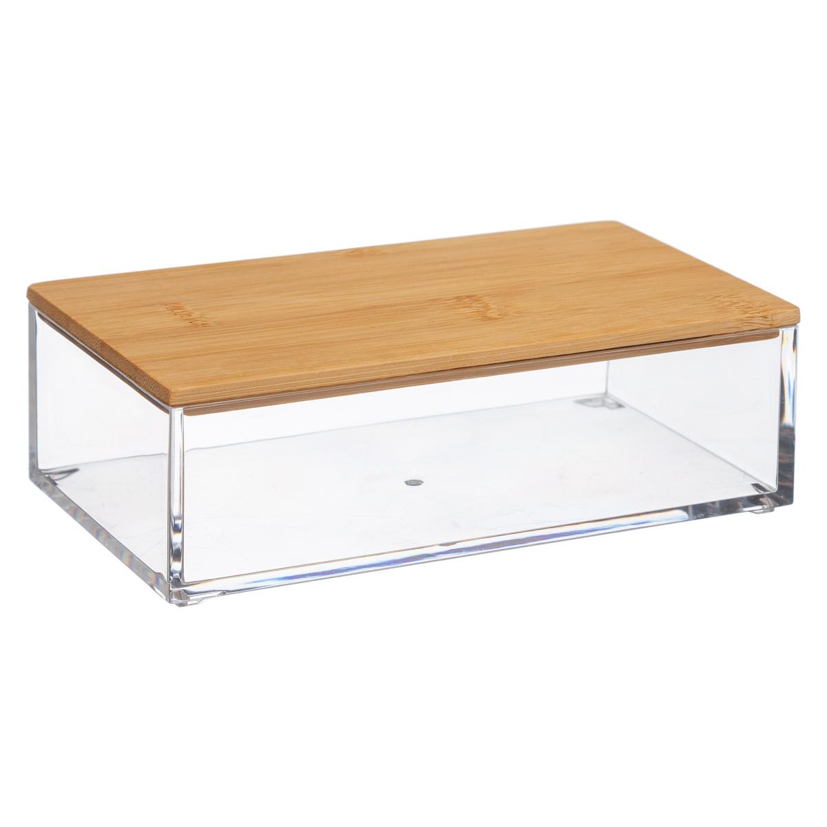 Selena bamboo 3 drawer clear organizer box Furniture for Professionals - Decoration  Brands