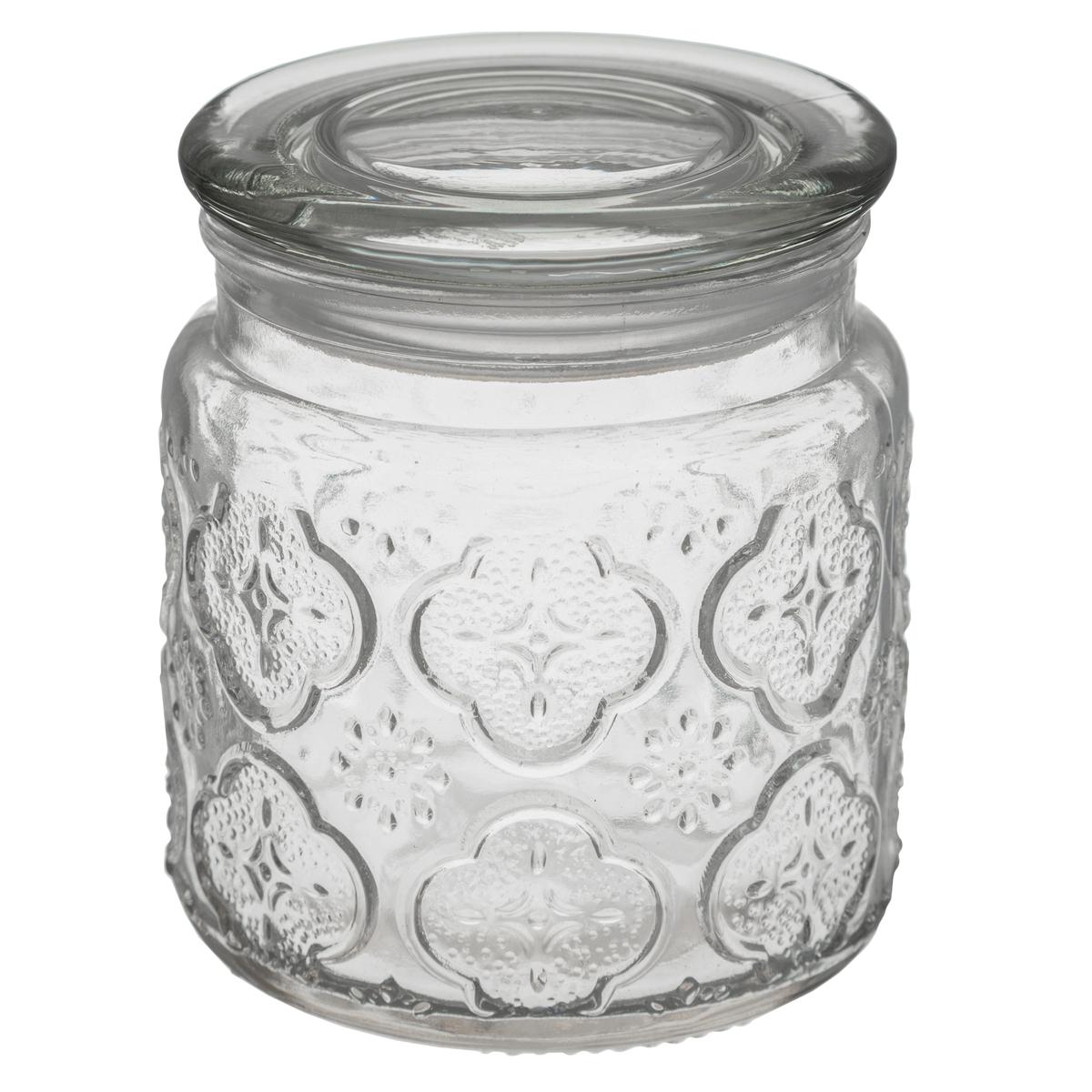 Glass Square Candy Jar with Lid - Medium