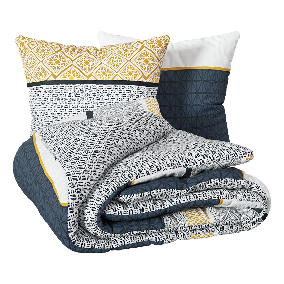 Parure de lit imprimée 240x220cm en coton