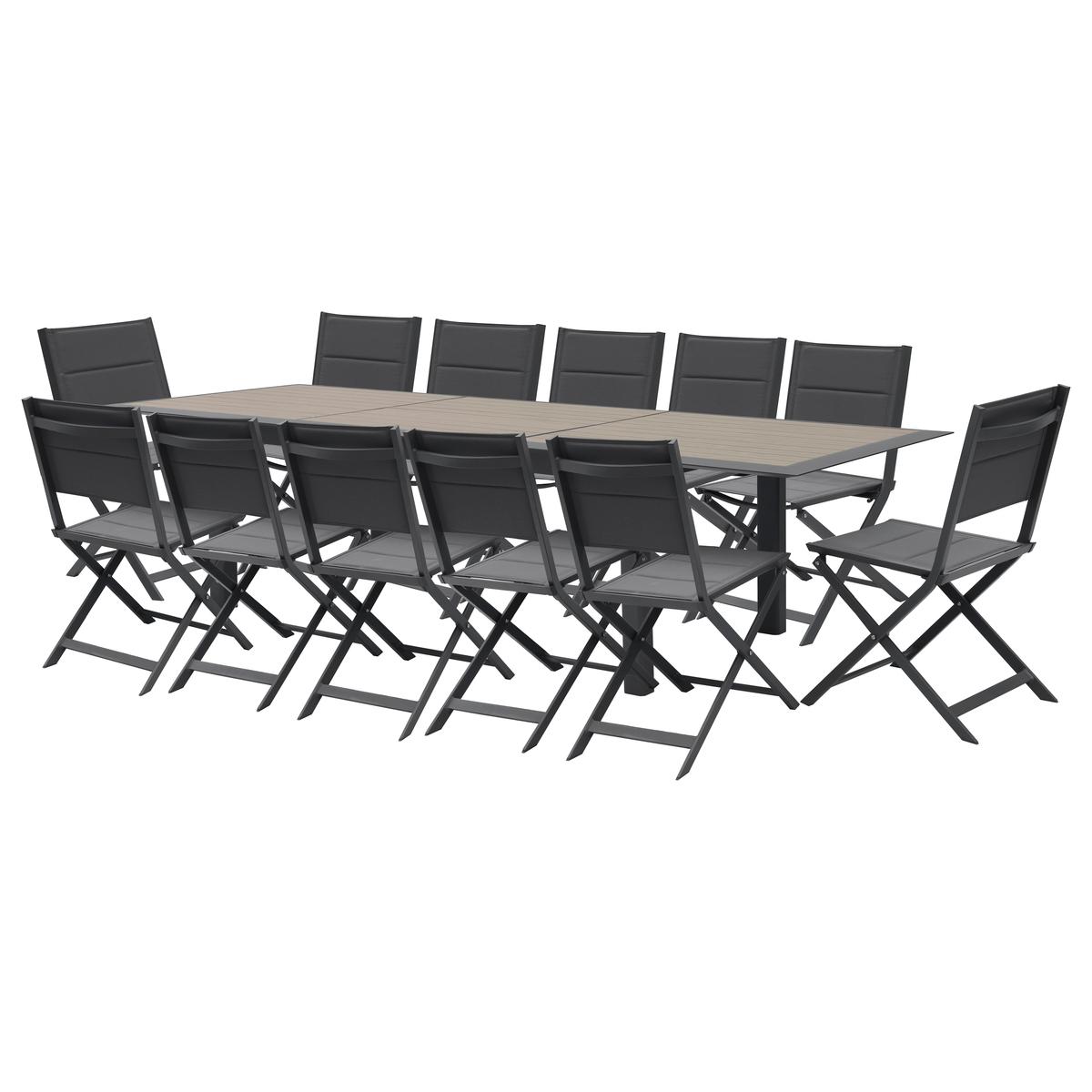Allure 12 seater aluminum garden table