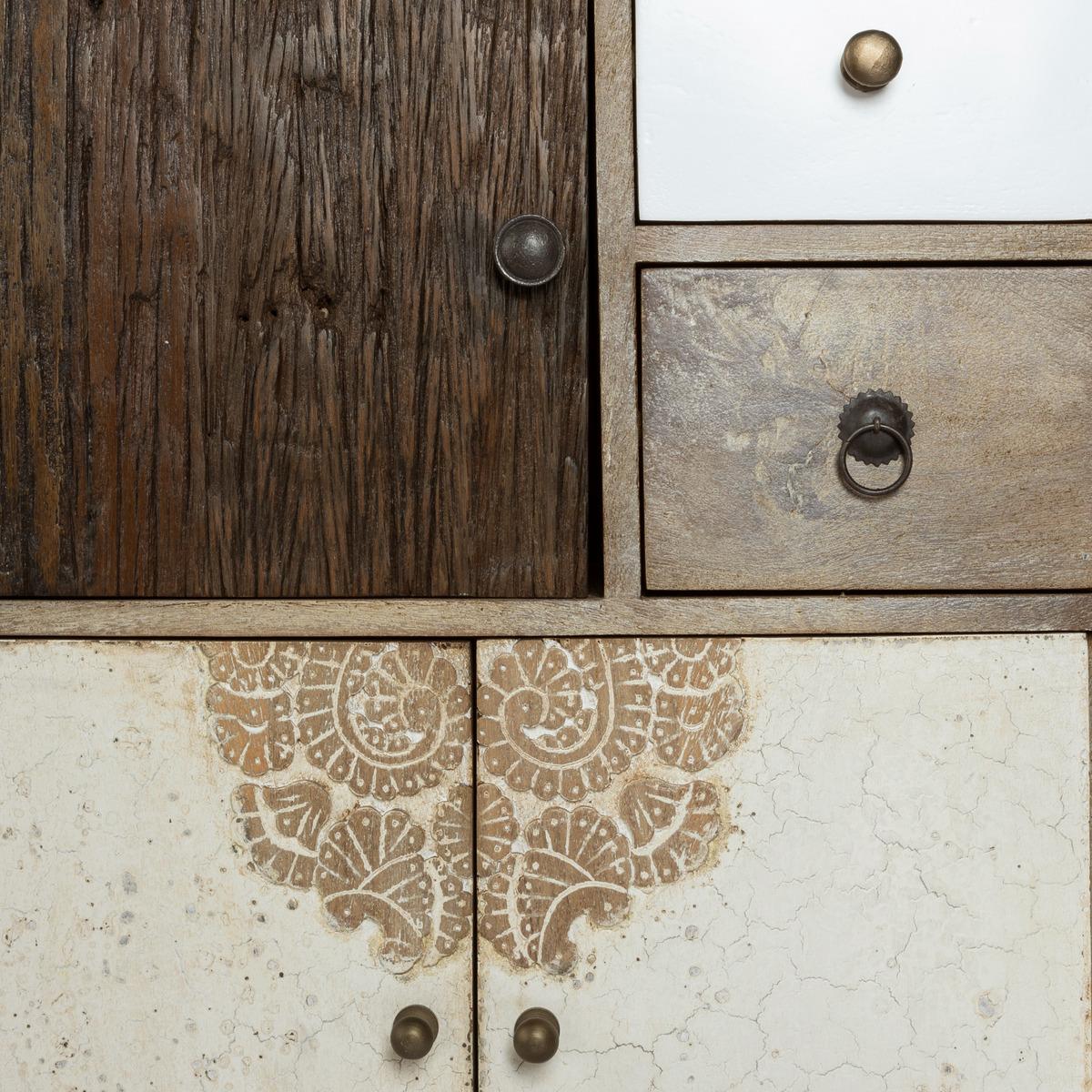 Koval" 3-door sideboard with 4 drawers in mango wood