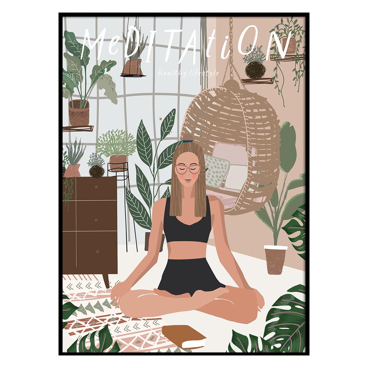 Printed canvas with frame 50x70cm