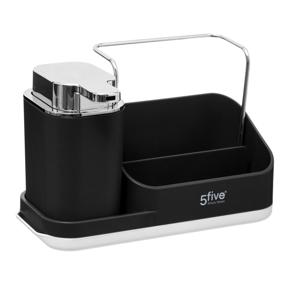 Black Square Cutlery Drainer by 5Five - Simply Smart
