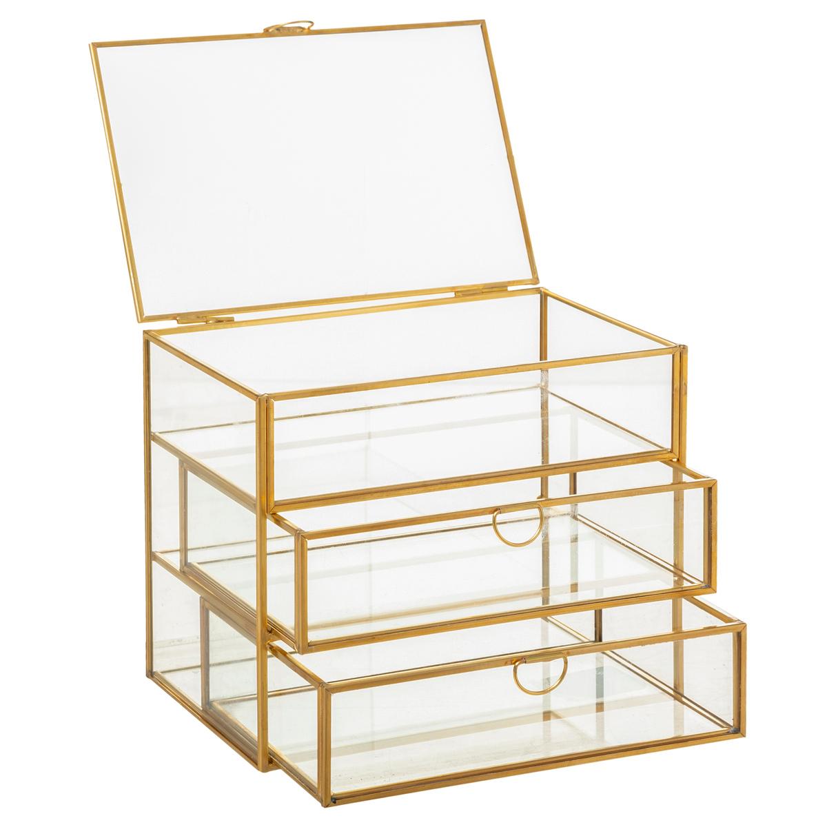 Japanese groceries-log small jewelry five-layer drawer storage