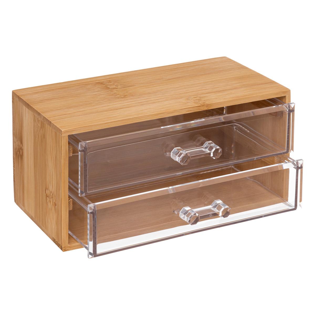 Selena bamboo 3 drawer clear organizer box Furniture for Professionals -  Decoration Brands