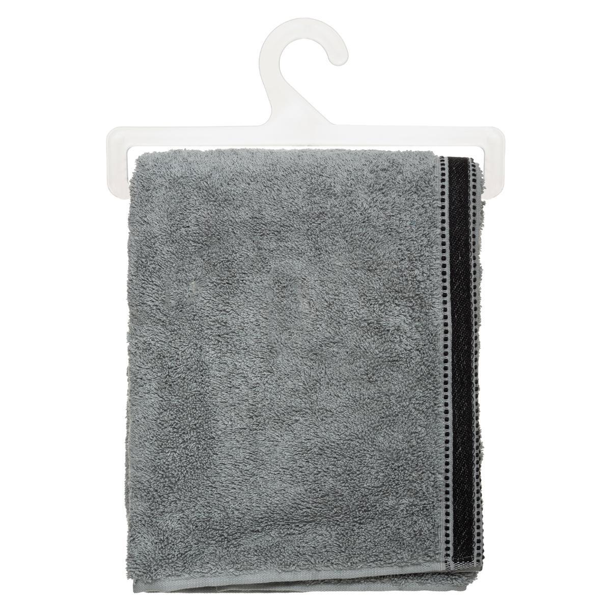 Drap de douche "Joia" coton gris ardoise 70x130cm