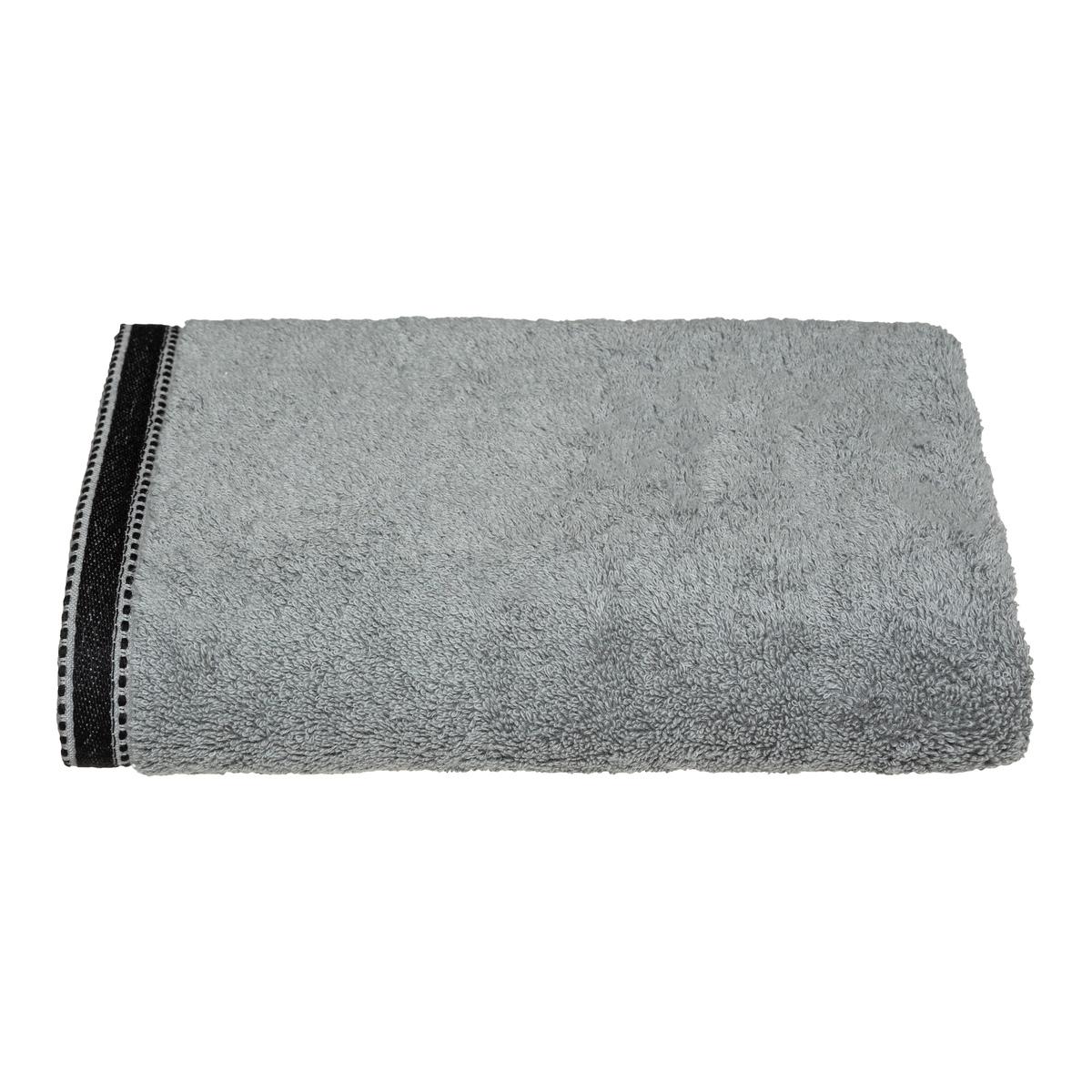 Drap de douche "Joia" coton gris ardoise 70x130cm