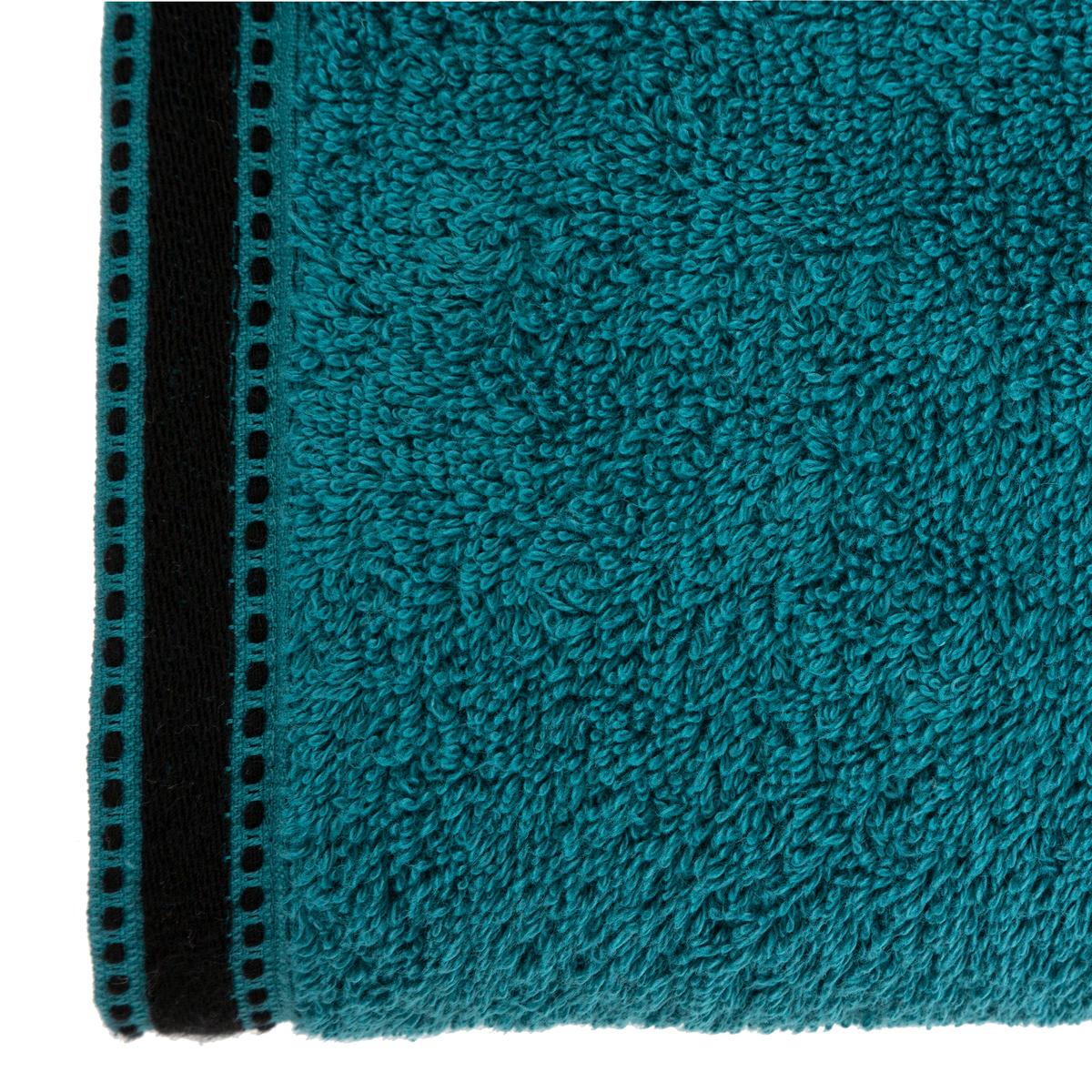 Drap de bain "Joia" coton bleu canard 100x150cm