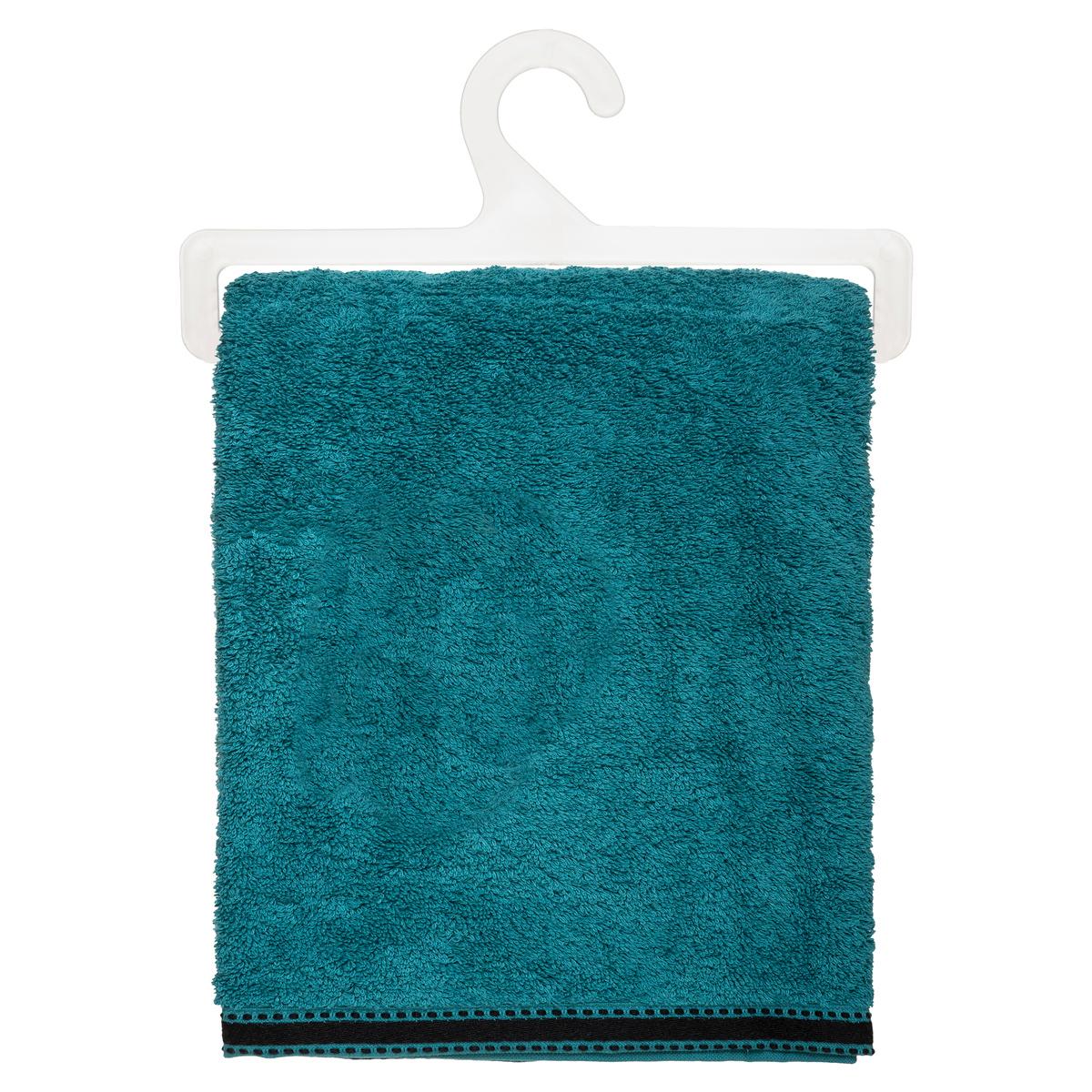 Drap de bain "Joia" coton bleu canard 100x150cm