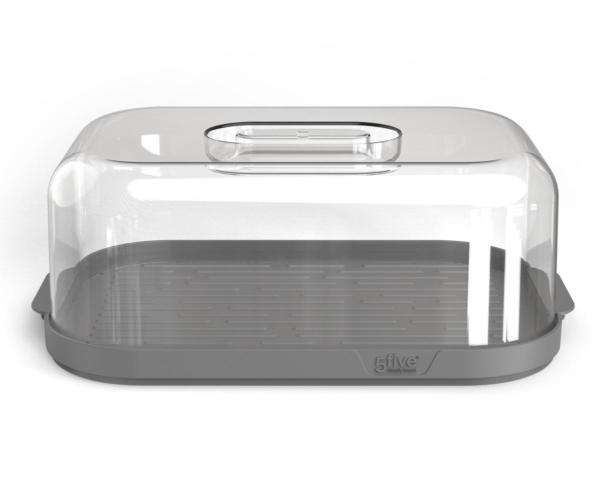 Beurrier avec couteau "Fresh Eat" gris