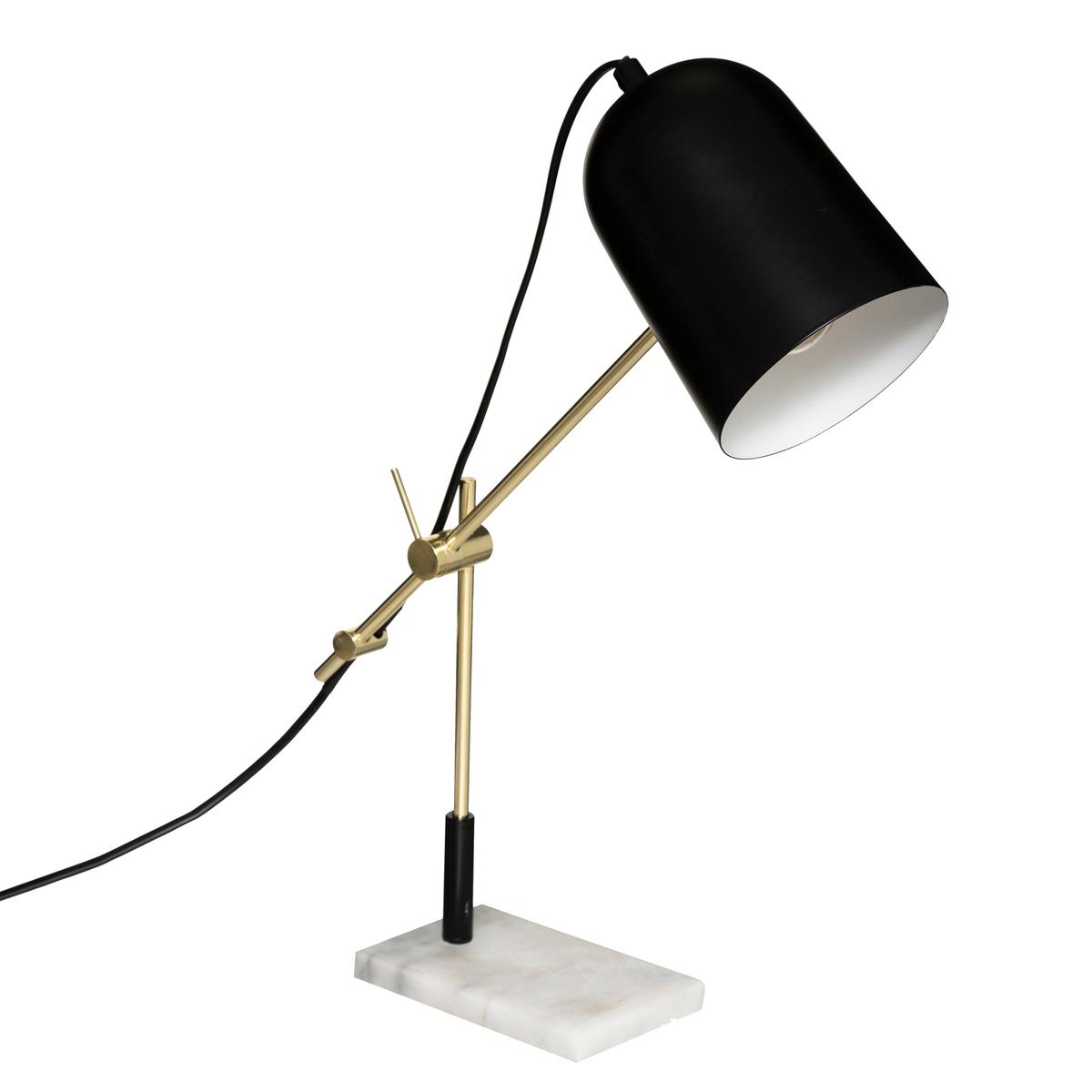 gold arc table lamp