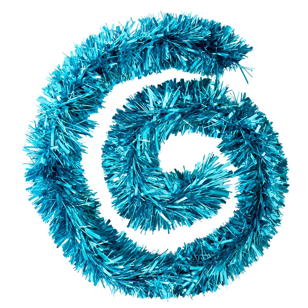 Christmas garland Boa wide strand turquoise 150x8x2m - Deco, Furniture  for Professionals - Decoration Brands