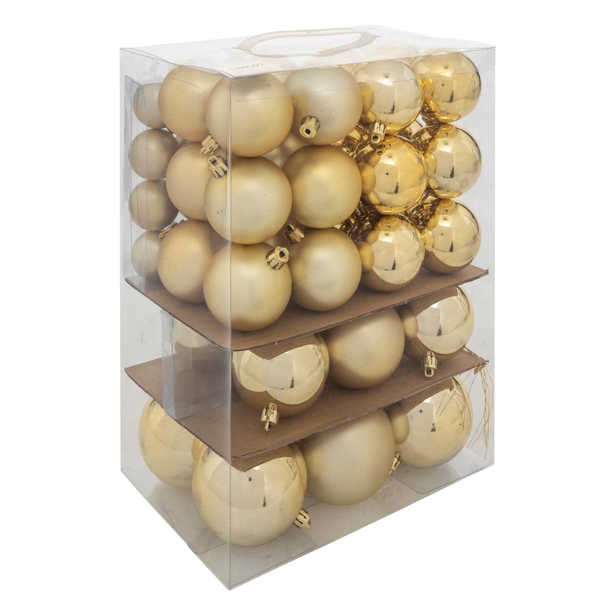 Boite plastique pour rangement 60 boules de Noël