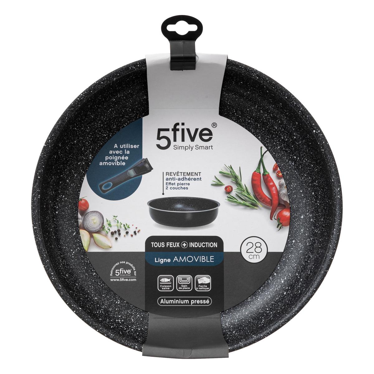 Removable pressed aluminum sauté pan 28cm