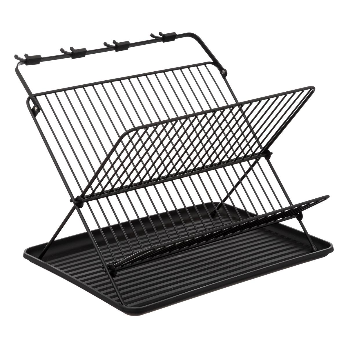 Addis 2-in-1 Dish Drying Mat With Plate Rack Compact Removable Quick  Foldable