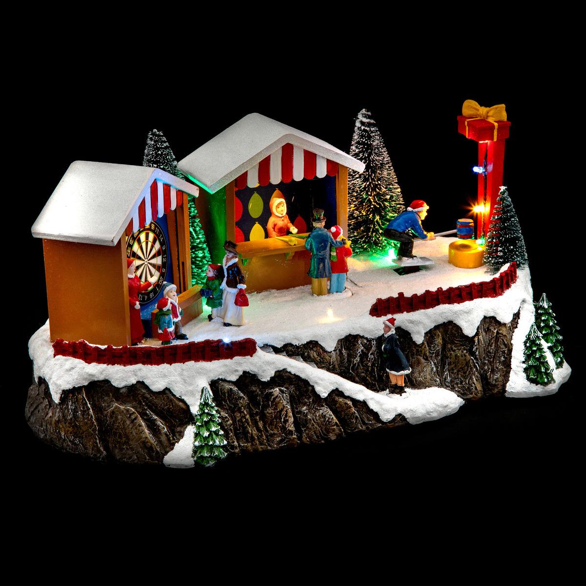 NUM 335 VILLAGE DE NOEL PISTE LUGE 7 LEDS