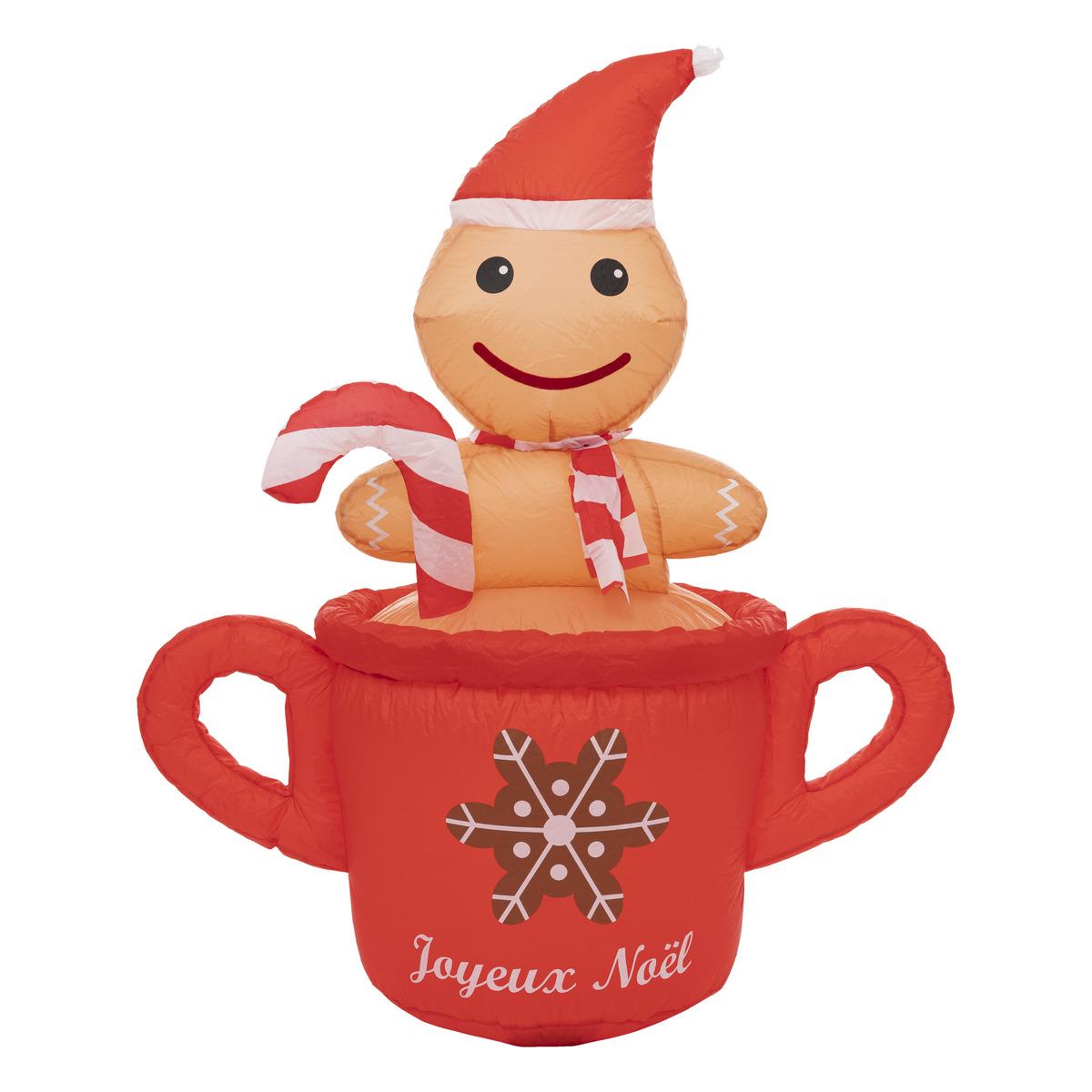 Inflatable gingerbread 2l H125 T, red