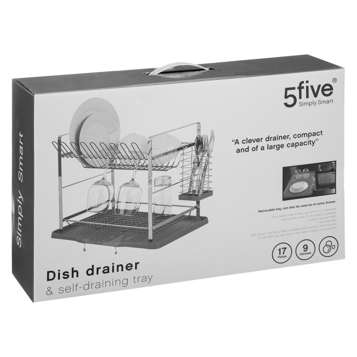 Dish Drainer Grey by 5five - Simply Smart