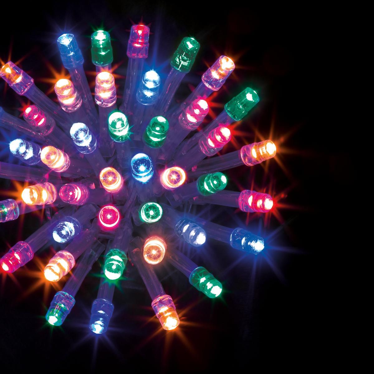 Guirlande lumineuse extérieur 100 LED multicolore 10m er pour les  professionnels - Decoration Brands