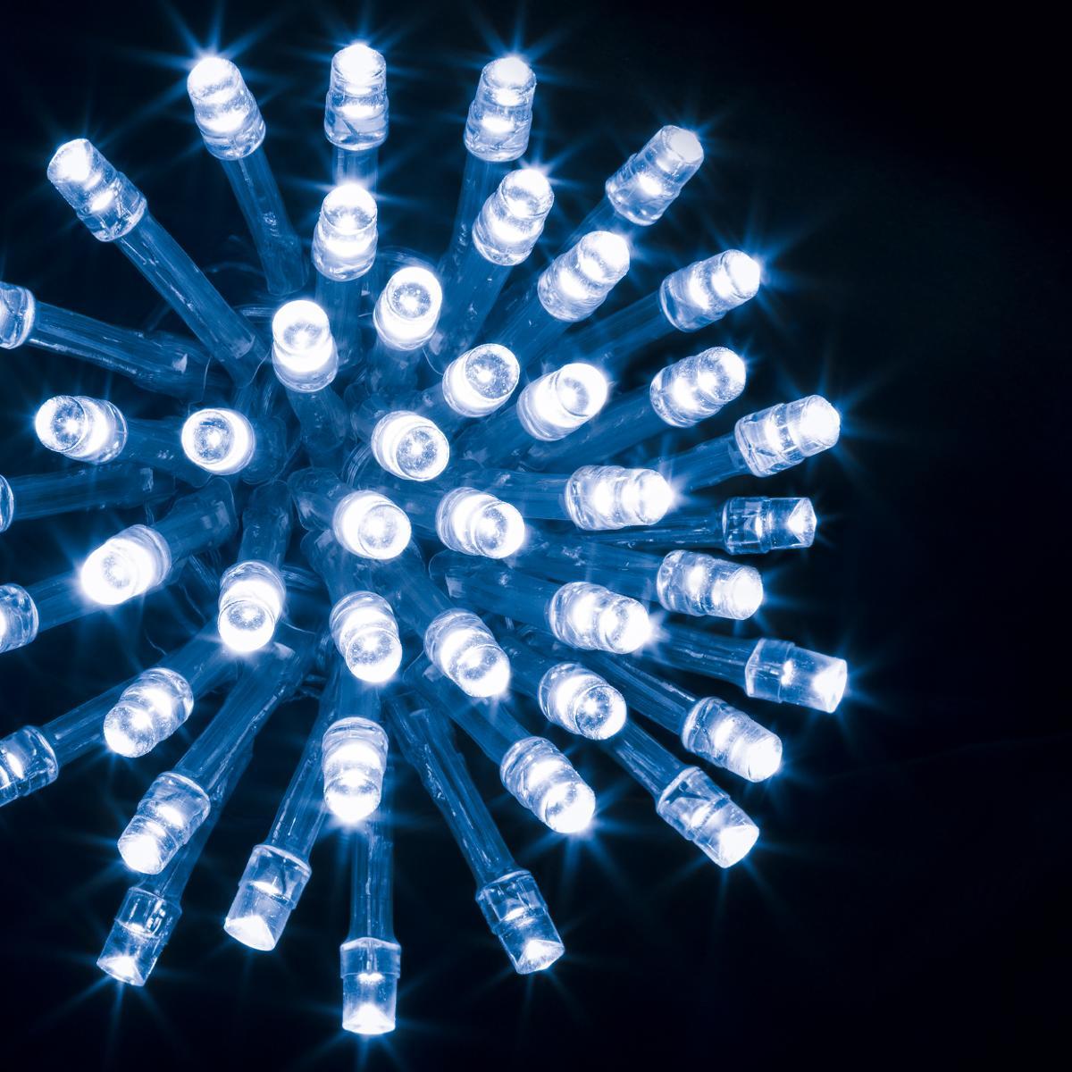 Guirlande lumineuse extérieur extérieur 200 LED bleu 20m s professionnels -  Decoration Brands