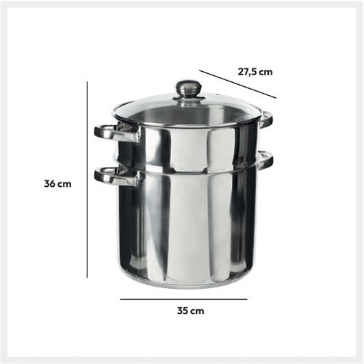Couscousier D26cm in stainless steel - Deco, Furniture for Professionals -  Decoration Brands