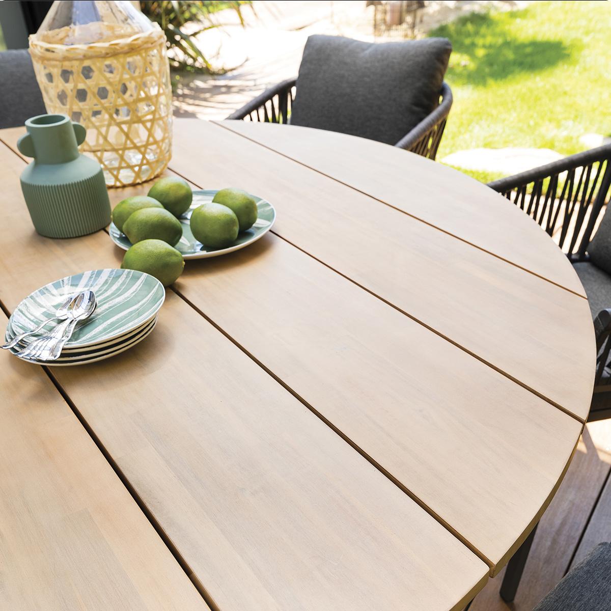 Lot de 2 fauteuils de jardin "Oriengo" anthracite & graphite en aluminium et mailles tressées