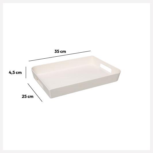 18 x 26 Inch Plastic Tray White