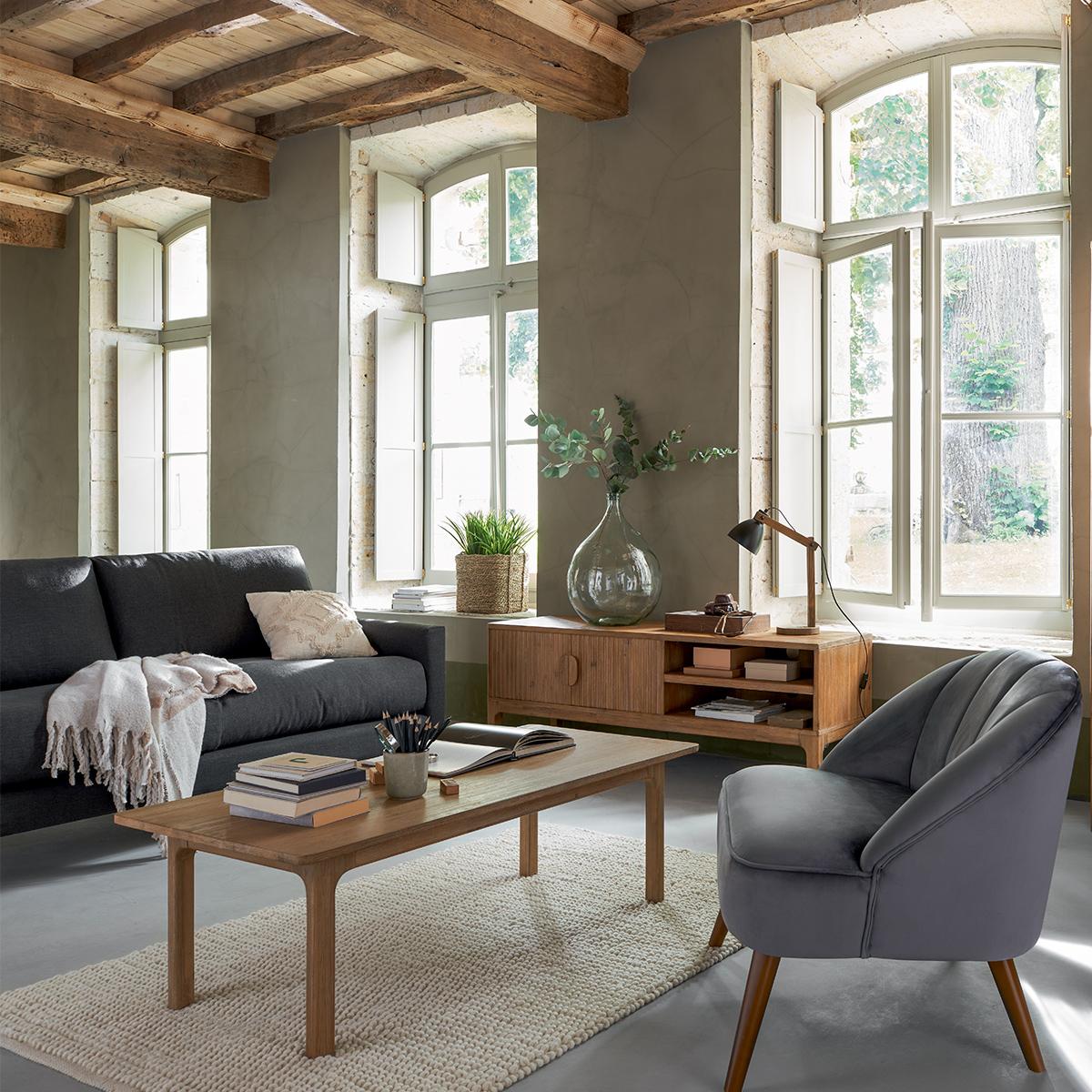 Sabor" acacia TV stand 55x160cm