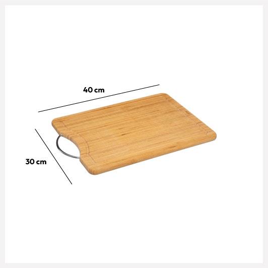 Cutting Board - Bamboo Board with Handle - Medium