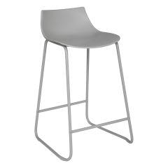 Otac" bar stool, metal, grey