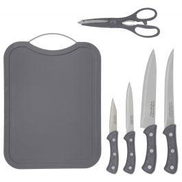 4-Piece Cutting Board Set with Knife & Shears, Red